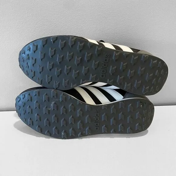 Adidas Mens V Racer 2.0 Sneakers Shoes Black BC0106 7.5