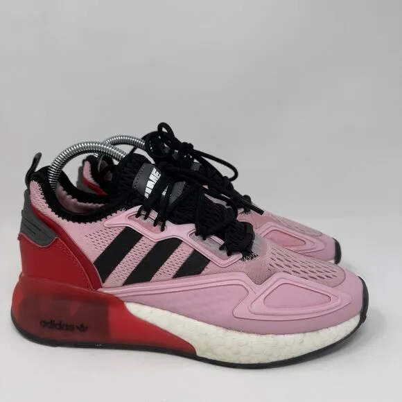 Adidas Ninja’s ZX 2K Boost FZ0454 Mens True Pink/Core Black/Scarlet Shoes Size 6