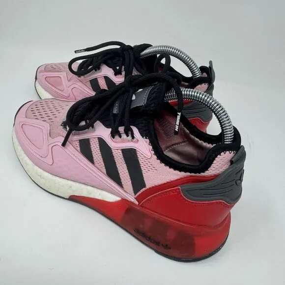 Adidas Ninja’s ZX 2K Boost FZ0454 Mens True Pink/Core Black/Scarlet Shoes Size 6