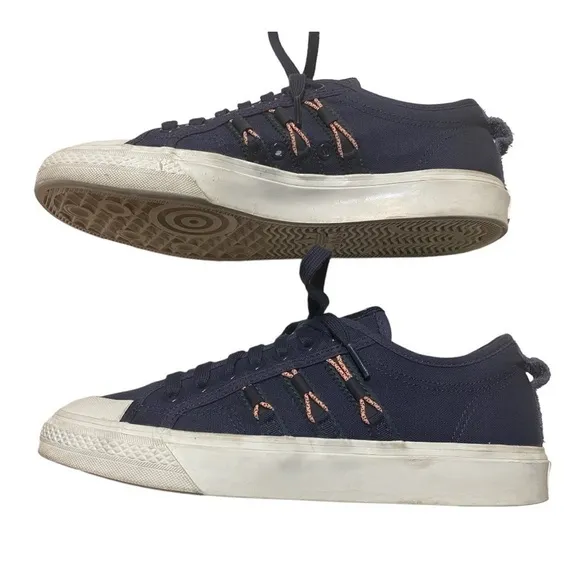 Adidas NIZZA 'SHADOW NAVY BEAM ORANGE' GOATs Size 8 Men, Fit like 9.5 Women