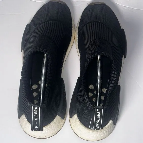 Adidas NMD CS1 City Sock PK‎ Size 12 Primeknit Black Gum BA7209 Ultra Boost