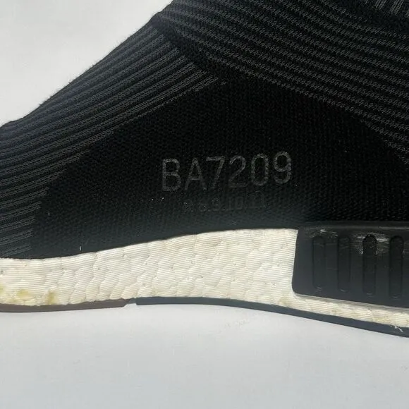 Adidas NMD CS1 City Sock PK‎ Size 12 Primeknit Black Gum BA7209 Ultra Boost