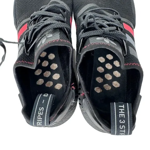 Adidas NMD R1 Running Shoes Sneakers Lace Up Low Top G26514 Black Mens Size 11.5