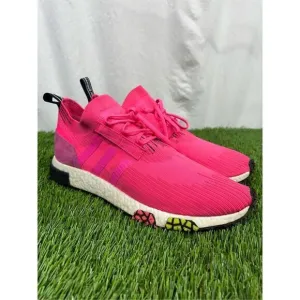 ADIDAS NMD Racer Primeknit Boost Running Shoes CQ2442 Solar Pink Men's US 11.5