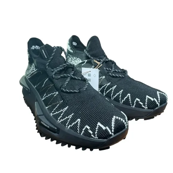 Adidas NMD_S1 Neighborhood Knit Black White Shoes ID4854 Men's Size 11.5