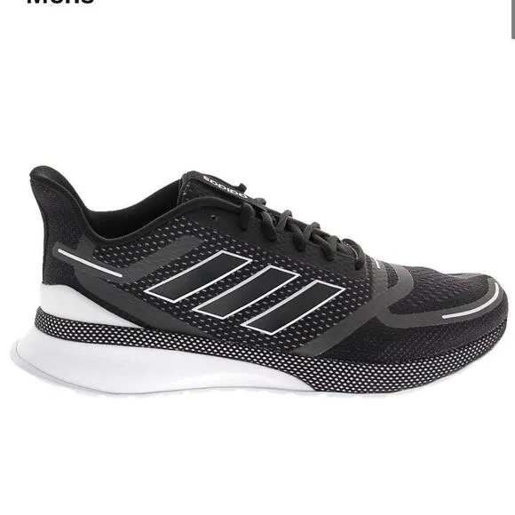 Adidas Nova running shoes black white cloud foam ortholite men’s 9