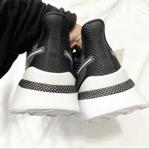 Adidas Nova running shoes black white cloud foam ortholite men’s 9