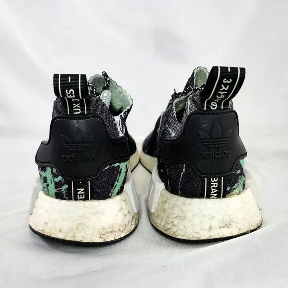 Adidas Original NMD Prime Knit Shoes BB7996 Mint Marble Black Comfort Men Size 9
