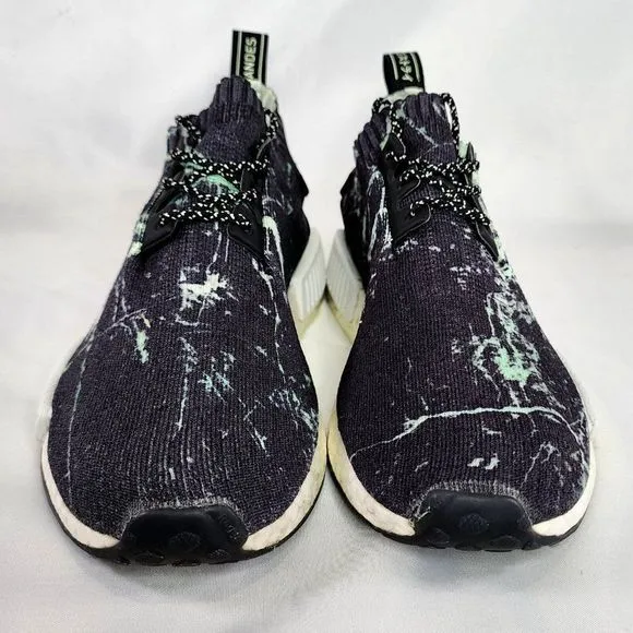 Adidas Original NMD Prime Knit Shoes BB7996 Mint Marble Black Comfort Men Size 9