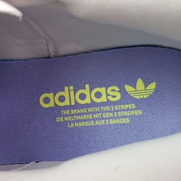 Adidas Originals Choigo Womens Size 9.5 White Purple Sparkle Sneaker Shoes H0432