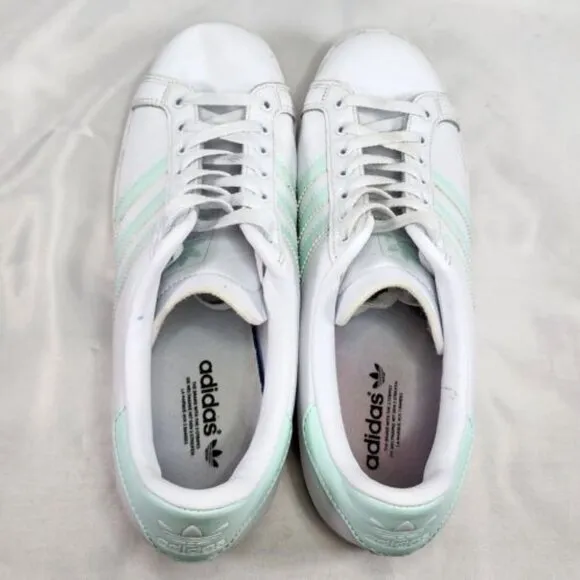 Adidas Originals Coast Star Low Top Shoes White Ice Mint EE8911‎ Women's Size 10
