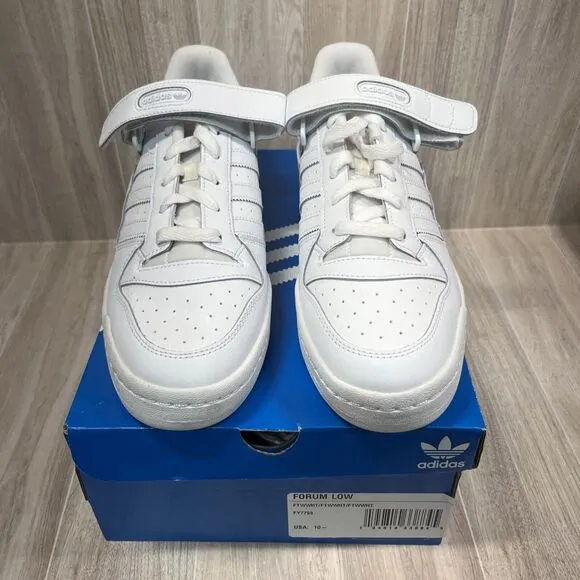 Adidas Originals Forum Low Shoes Triple White FY7755 Men's size 10