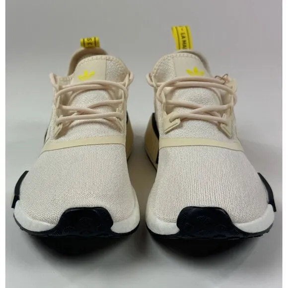 adidas Originals NMD R1 Womens Ecru Tint Yellow Running Shoes Sneakers GZ9592