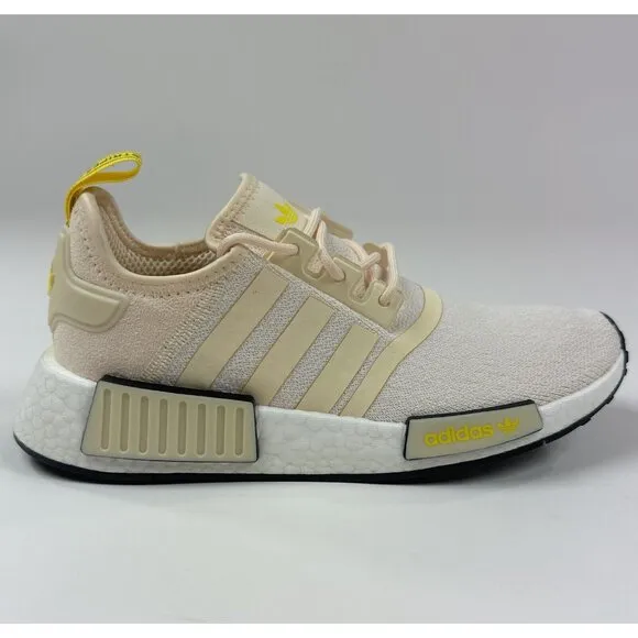 adidas Originals NMD R1 Womens Ecru Tint Yellow Running Shoes Sneakers GZ9592