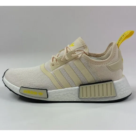 adidas Originals NMD R1 Womens Ecru Tint Yellow Running Shoes Sneakers GZ9592