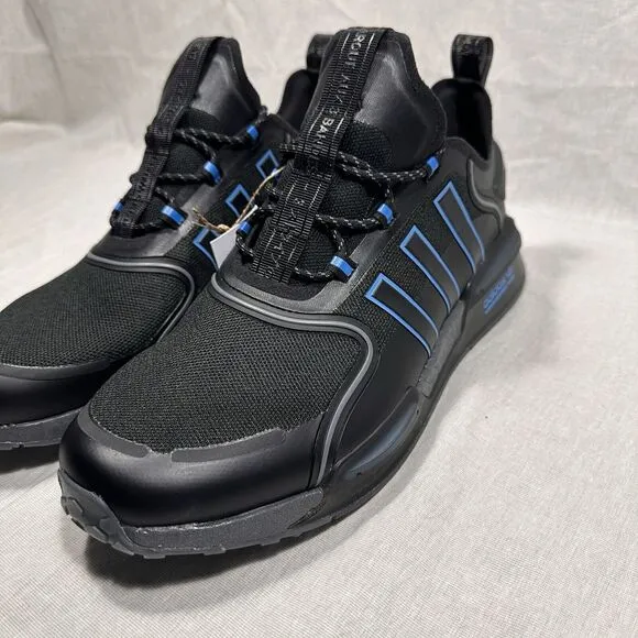 Adidas Originals NMD_R1 V3 Athletic Low Top Shoes Black Blue HQ6637 Mens Size 11