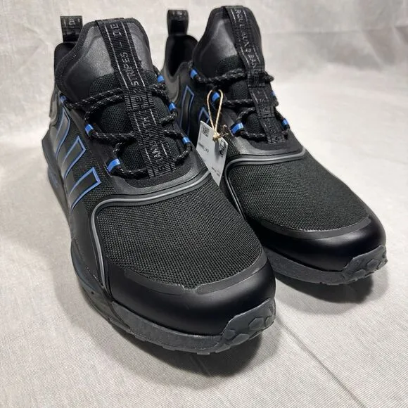 Adidas Originals NMD_R1 V3 Athletic Low Top Shoes Black Blue HQ6637 Mens Size 11