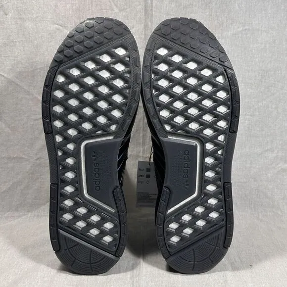 Adidas Originals NMD_R1 V3 Athletic Low Top Shoes Black Blue HQ6637 Mens Size 11
