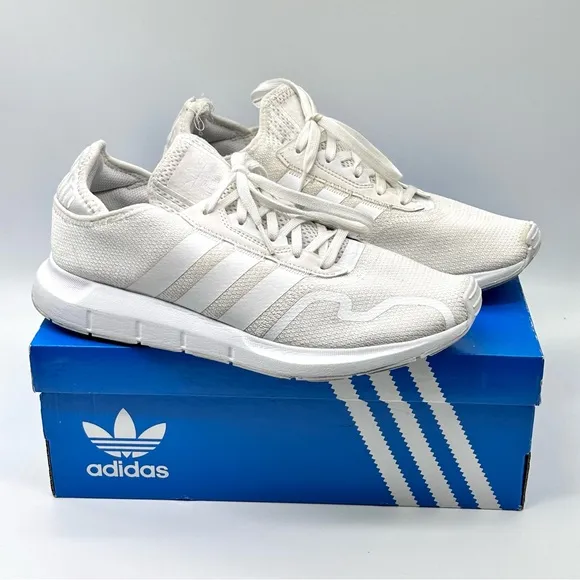 Adidas Originals Swift Run X Triple White Men’s size 10.5 Running Shoes Sneaker