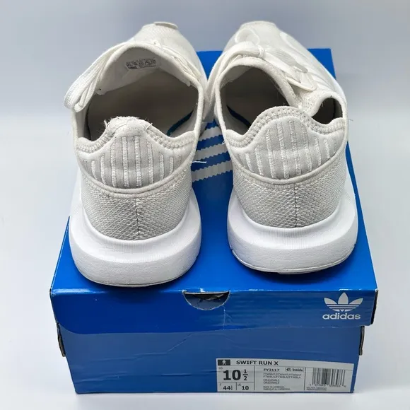 Adidas Originals Swift Run X Triple White Men’s size 10.5 Running Shoes Sneaker