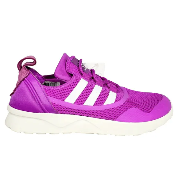 adidas Originals ZX Flux ADV Virtue W Running Shoes Size 9 Shock Purple/Core Wh.