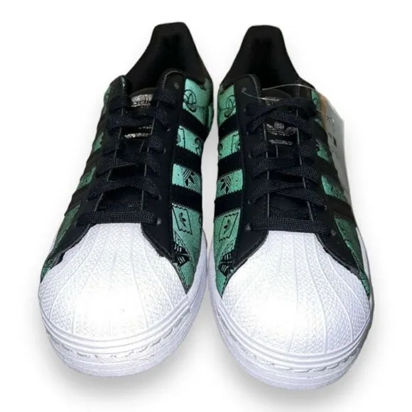 Adidas Original Superstar 'Monogram Logo - Black' GX8412 Men's 7.5