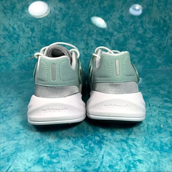 Adidas Ozelia Haze Green Silver Women's Low Top Athletic Shoes Sneakers