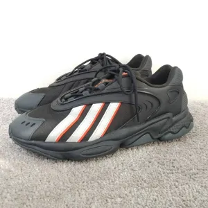 Adidas Oztral Mens Size 12 Shoes Black Silver Red Low Top Sneakers GZ9408