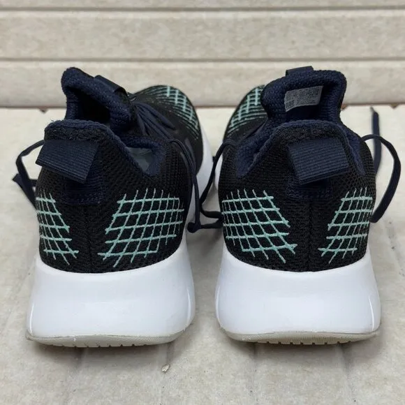 Adidas Parley Running Shoes Black Teal 10.5 Mesh Lightweight Athletic Sneakers
