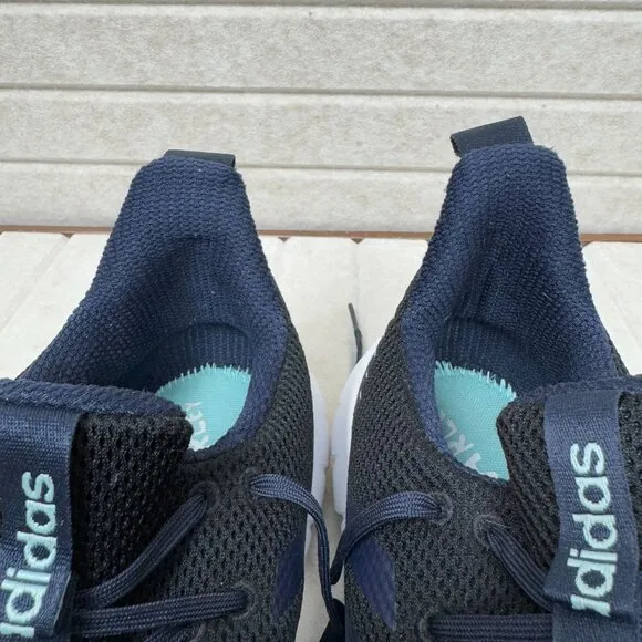 Adidas Parley Running Shoes Black Teal 10.5 Mesh Lightweight Athletic Sneakers