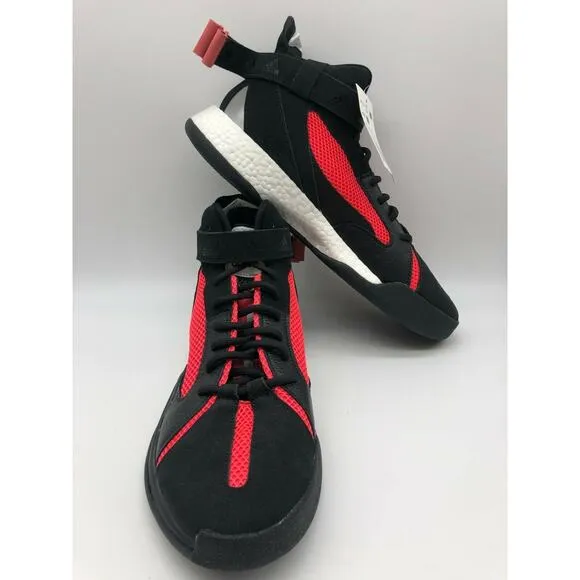 adidas Posterize Men's Basketball Core Black Shock Red Silver EG6879 Size 10