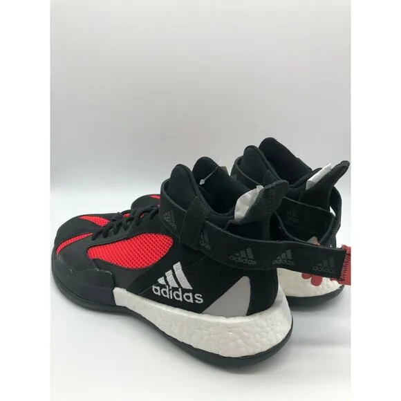 adidas Posterize Men's Basketball Core Black Shock Red Silver EG6879 Size 10