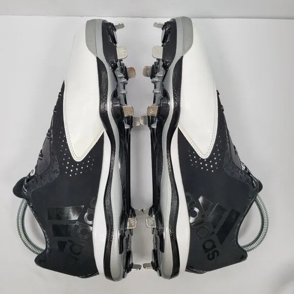 Adidas PowerAlley 4 Men's Black White Baseball Cleats Q16481 US Size 13 NWB