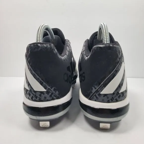 Adidas PowerAlley 4 Men's Black White Baseball Cleats Q16481 US Size 13 NWB