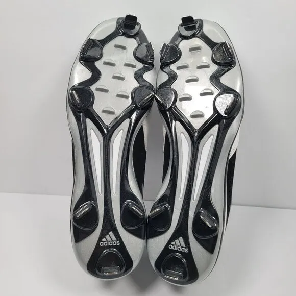 Adidas PowerAlley 4 Men's Black White Baseball Cleats Q16481 US Size 13 NWB