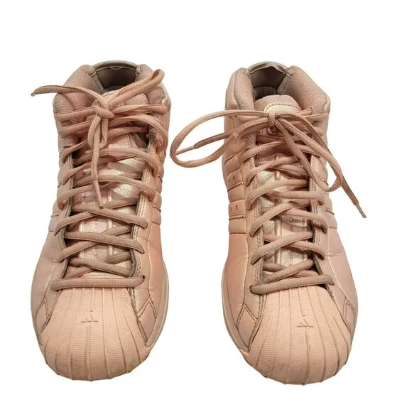 Adidas Pro Model 2G Glow Metallic Pink High Top Basketball Shoes Men's 7.5