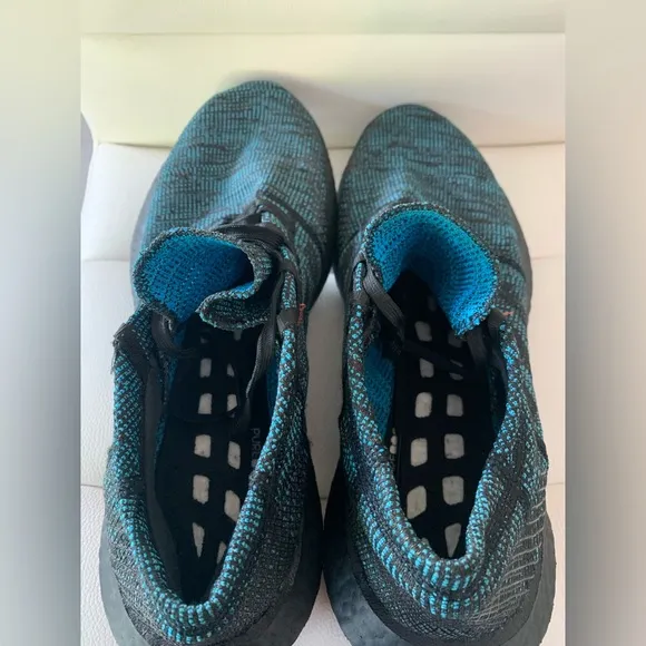Adidas PureBoost Go Mens Size 12 Cyan Athletic Running Shoes Sneakers 121522550