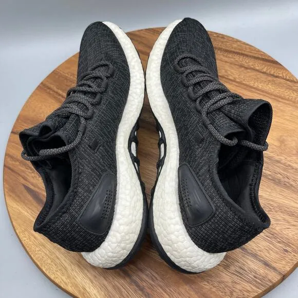 Adidas PureBoost Shoes Mens Size 10.5 Black Running Comfort Walking Sneakers