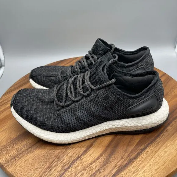 Adidas PureBoost Shoes Mens Size 10.5 Black Running Comfort Walking Sneakers