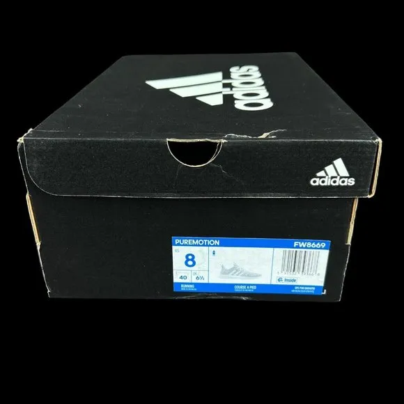Adidas Puremotion Cloudfoam White Black Shoes FW8669 Women's Size 8