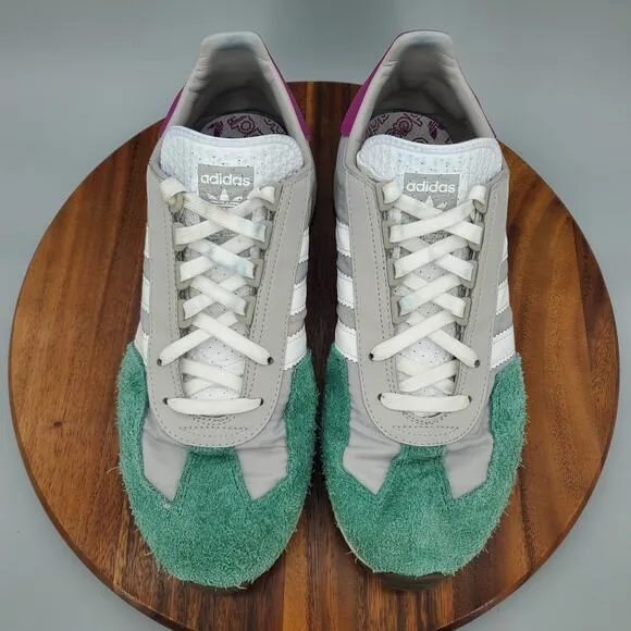 Adidas Retropy E5 Shoes Men's 12 Gray Collegiate Green Athletic Low Top Sneakers