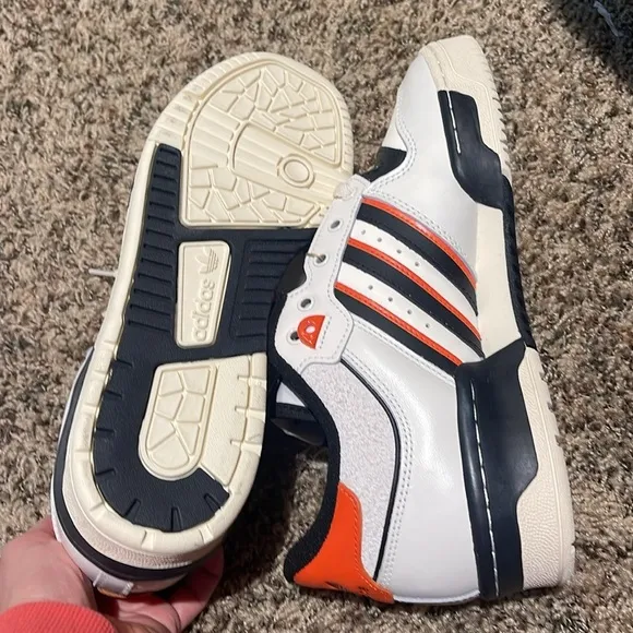 adidas Rivalry 86 Low Cloud White/Core Black/Semi Impact Orange