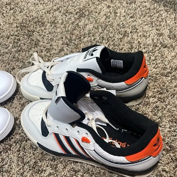 adidas Rivalry 86 Low Cloud White/Core Black/Semi Impact Orange