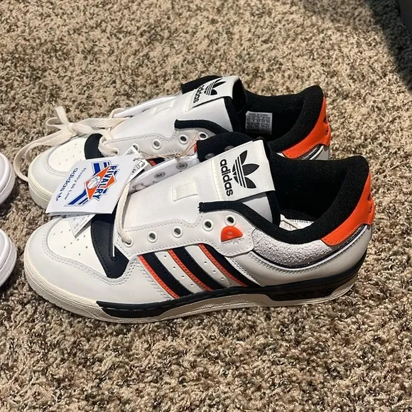 adidas Rivalry 86 Low Cloud White/Core Black/Semi Impact Orange