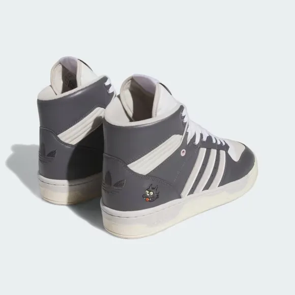 Adidas Rivalry High Scratchy IE7565 Sneaker Men's Gray White Leather Shoes FD604