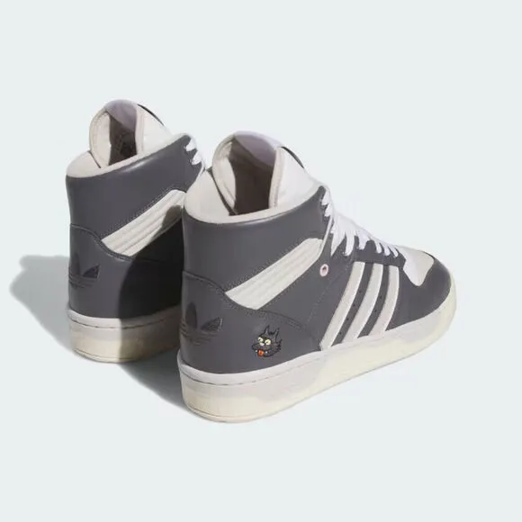 Adidas Rivalry High Scratchy IE7565 Sneaker Men's Gray White Leather Shoes FD604