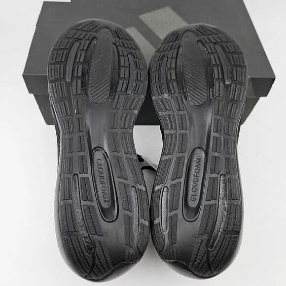 Adidas RunFalcon‎ 3.0 Wide Running Shoes HP6649 All Black Men's Size 11 4E