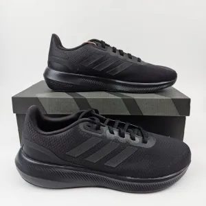 Adidas RunFalcon‎ 3.0 Wide Running Shoes HP6649 All Black Men's Size 11 4E