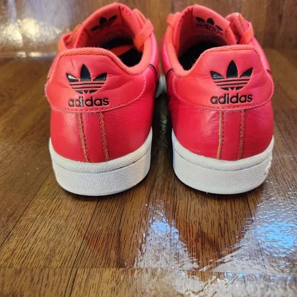 Adidas Shoes Mens 9.5 Original Continental 80s Shock Red Leather Low Top Lace Up