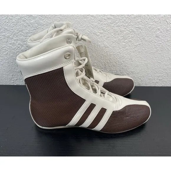 Adidas Shosan High leather boxing wrestling shoes VTG Y2k 2003 Men’s Sz 8 - NWT